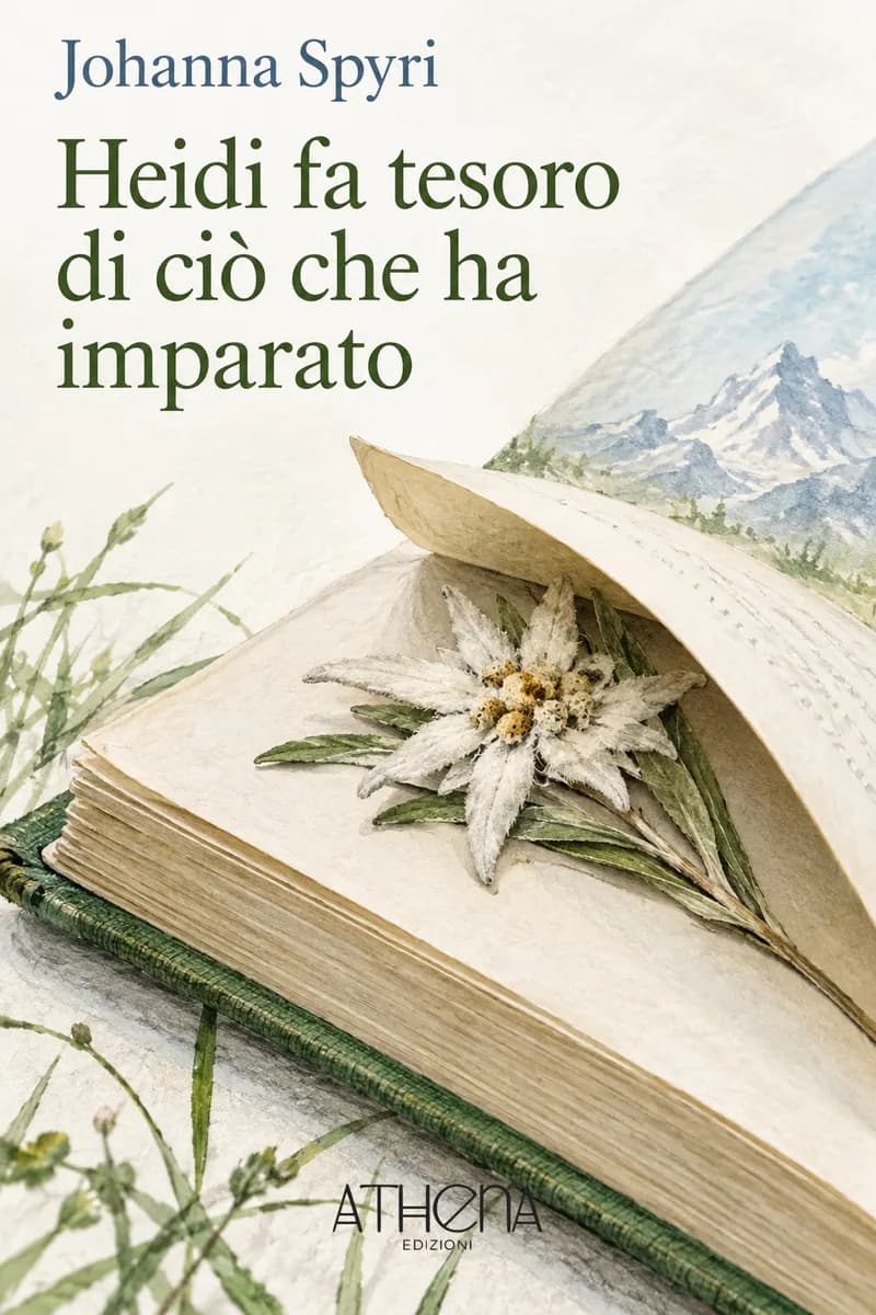 Heidi fa tesoro di ciò che ha imparato di Johanna Spyri – copertina Edizioni Athena