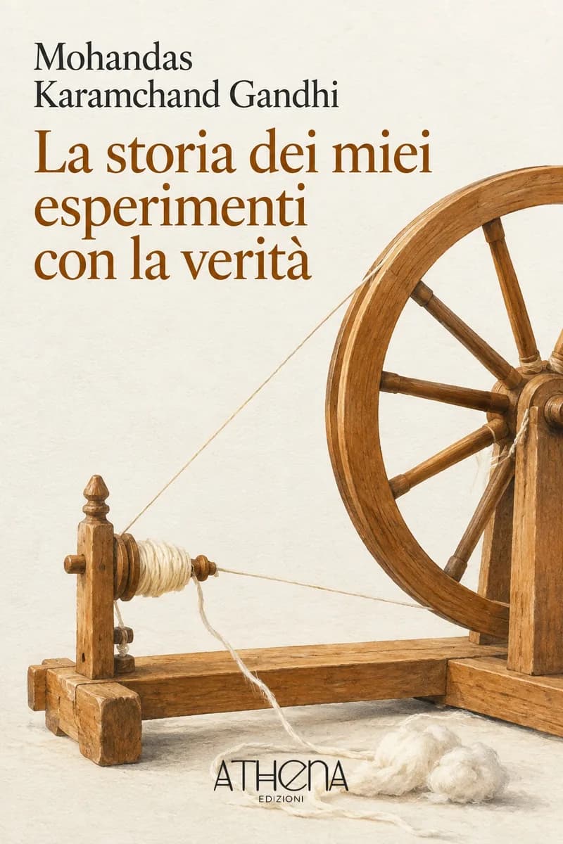 La storia dei miei esperimenti con la verità di Mohandas Karamchand Gandhi – copertina Edizioni Athena
