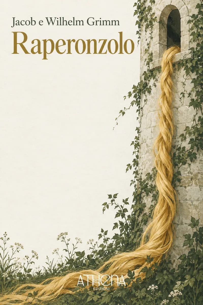 Raperonzolo di Jacob e Wilhelm Grimm – copertina Edizioni Athena
