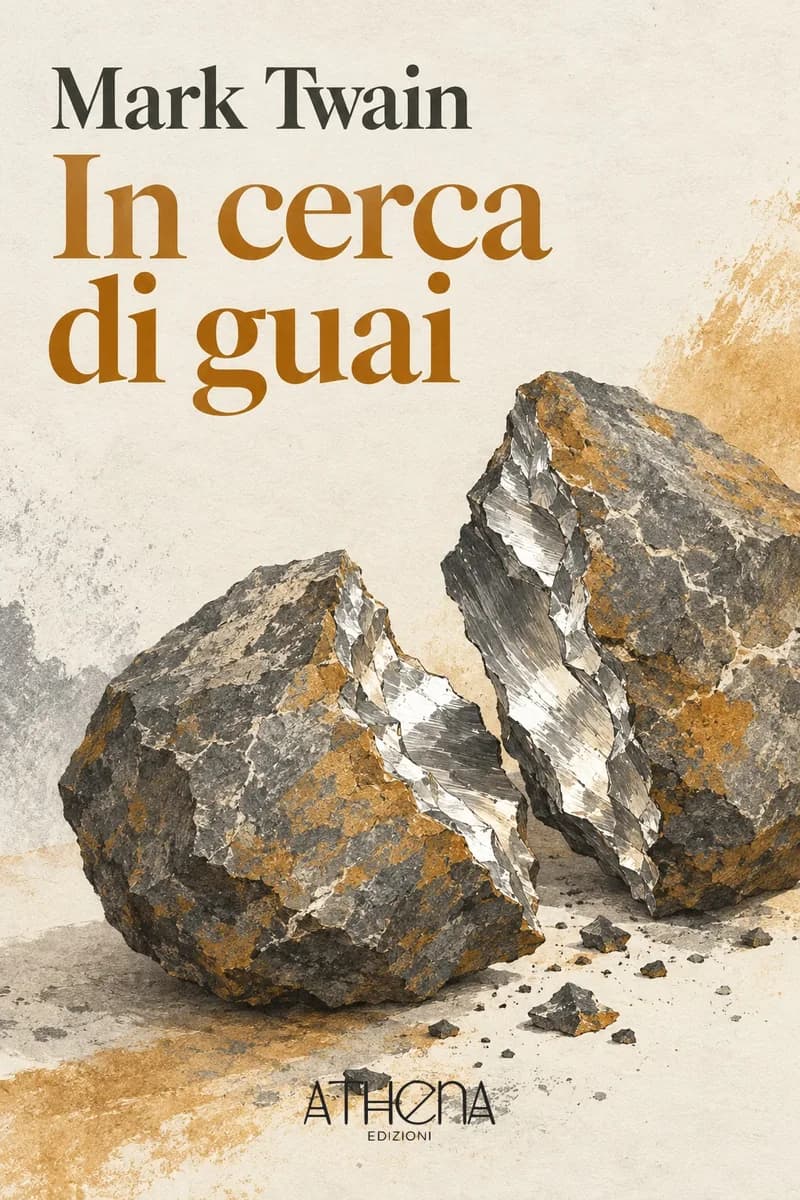 In cerca di guai di Mark Twain – copertina Edizioni Athena