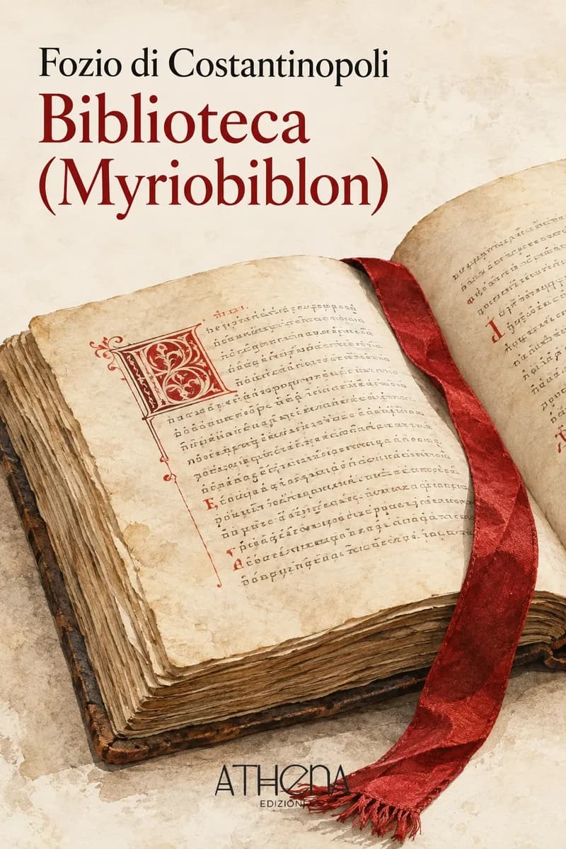 Biblioteca (Myriobiblon) di Fozio di Costantinopoli – copertina Edizioni Athena