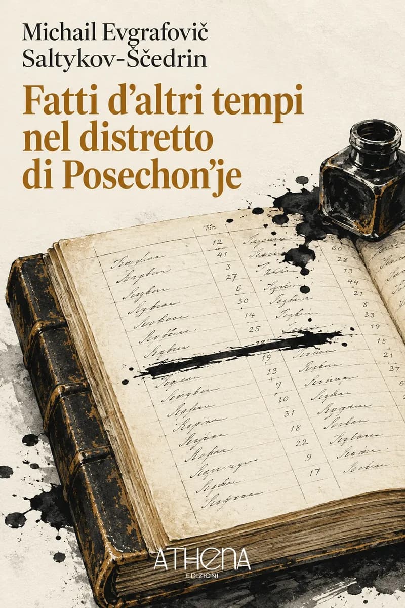Fatti d'altri tempi nel distretto di Posechon'je di Michail Evgrafovič Saltykov-Ščedrin – copertina Edizioni Athena