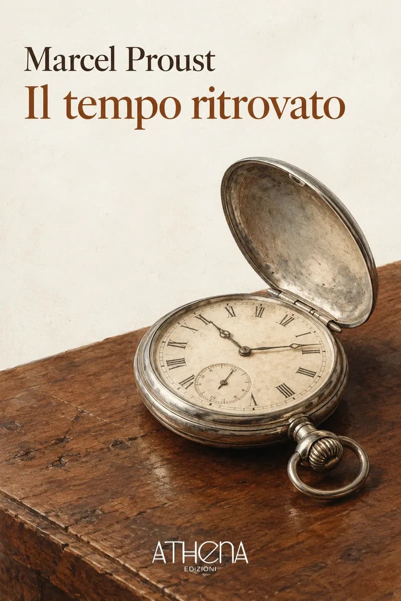 Il tempo ritrovato di Marcel Proust – copertina Edizioni Athena