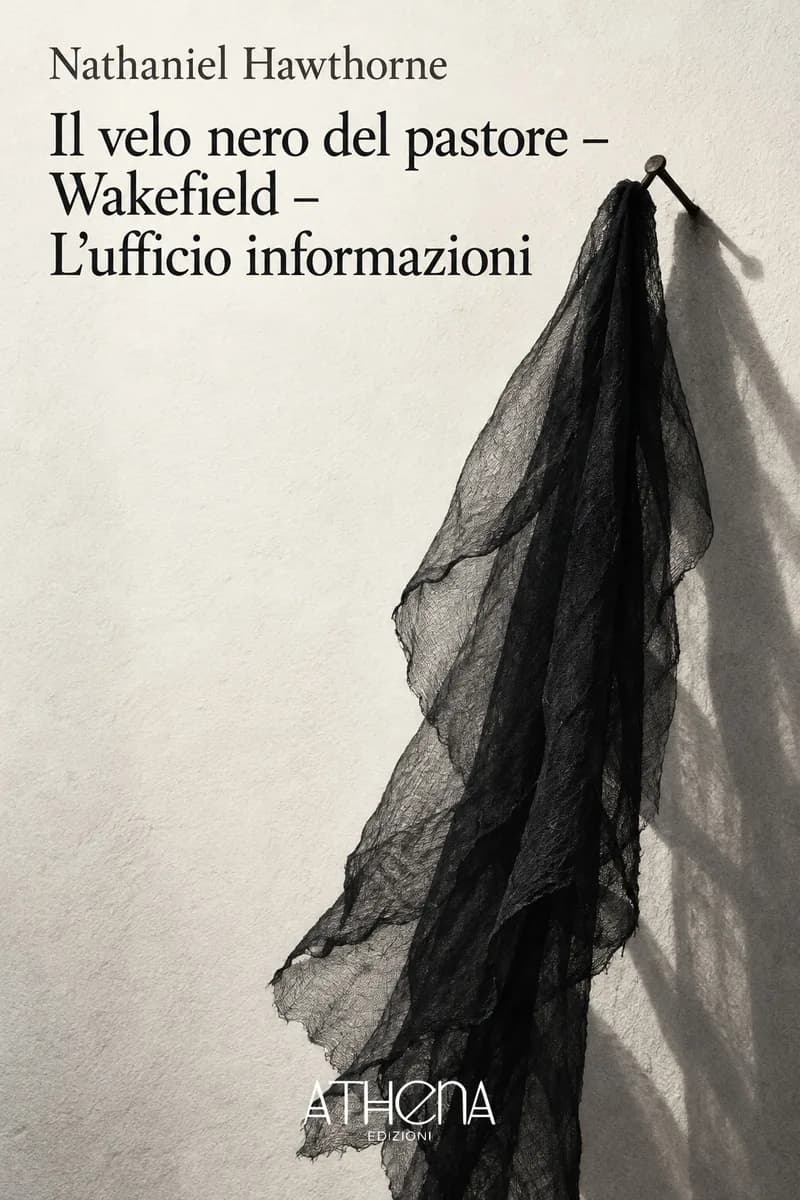 Il velo nero del pastore – Wakefield – L'ufficio informazioni di Nathaniel Hawthorne – copertina Edizioni Athena