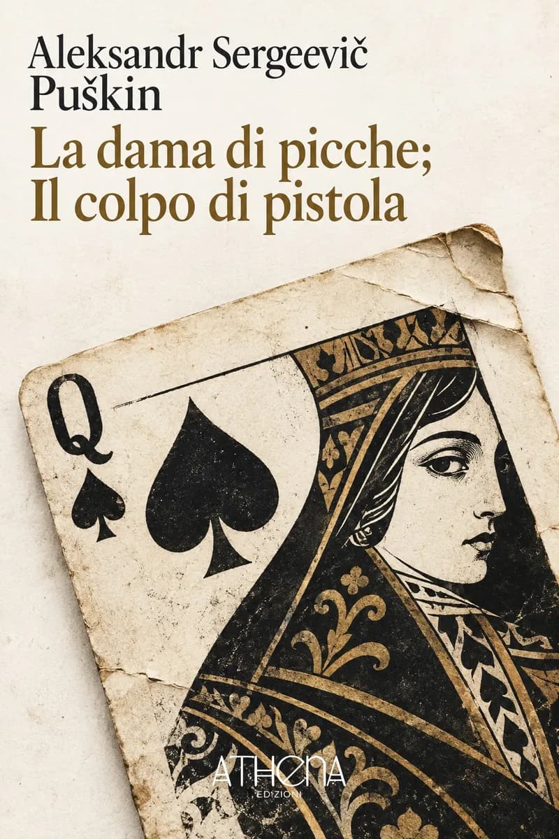 La dama di picche; Il colpo di pistola di Aleksandr Sergeevič Puškin – copertina Edizioni Athena