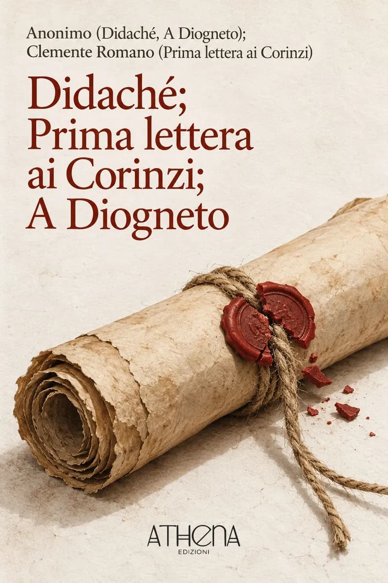 Didaché; Prima lettera ai Corinzi; A Diogneto di Anonimo (Didaché, A Diogneto); Clemente Romano (Prima lettera ai – copertina Edizioni Athena