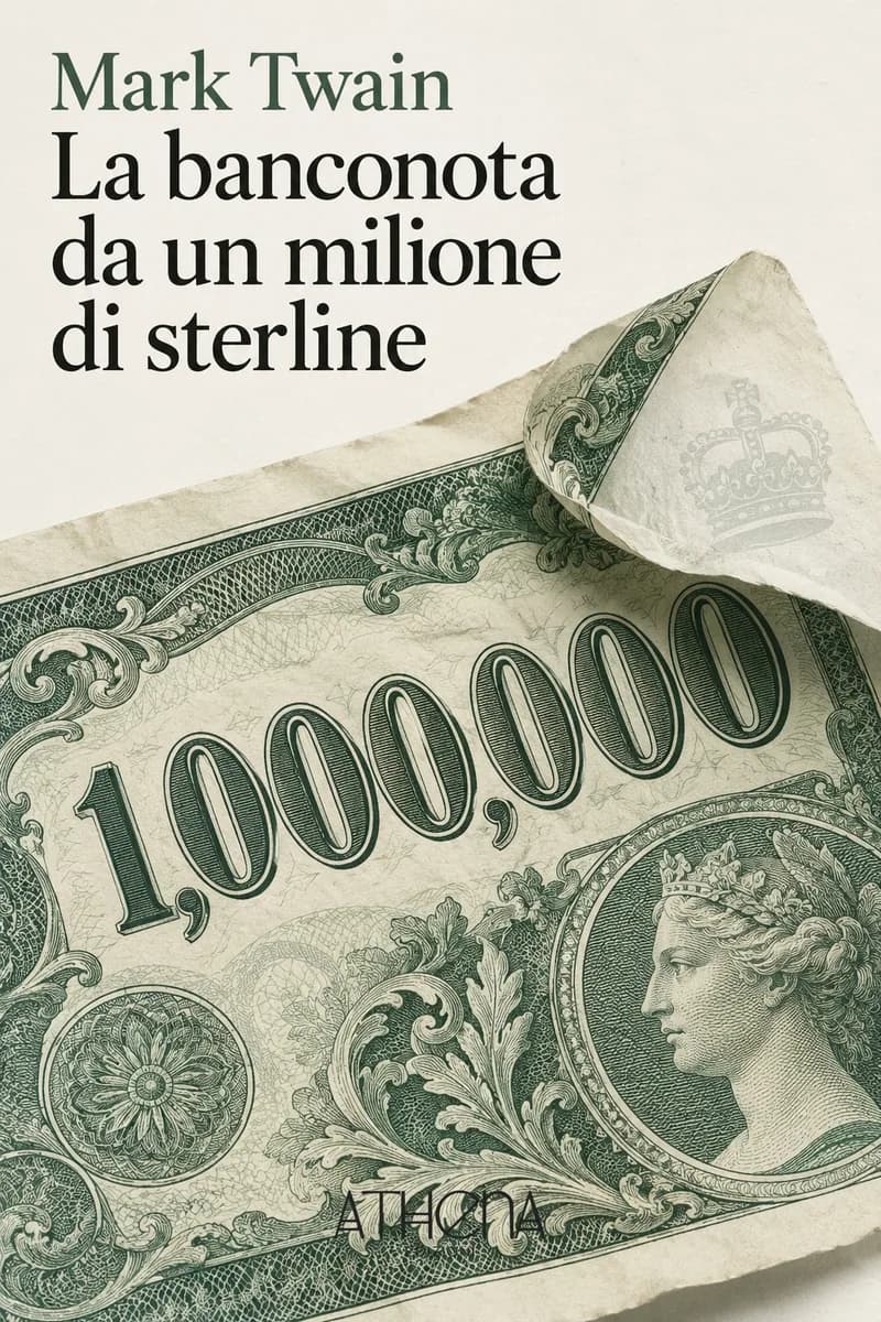 La banconota da un milione di sterline di Mark Twain – copertina Edizioni Athena