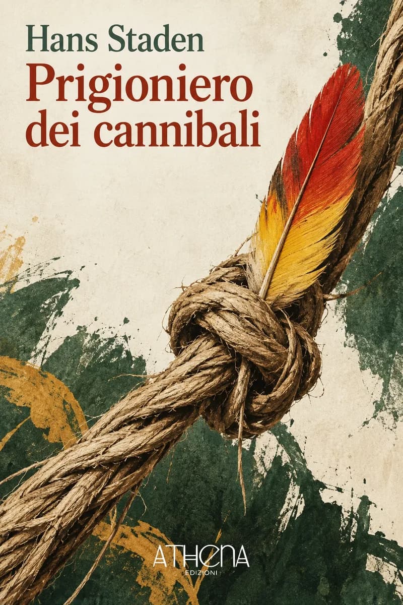 Prigioniero dei cannibali di Hans Staden – copertina Edizioni Athena