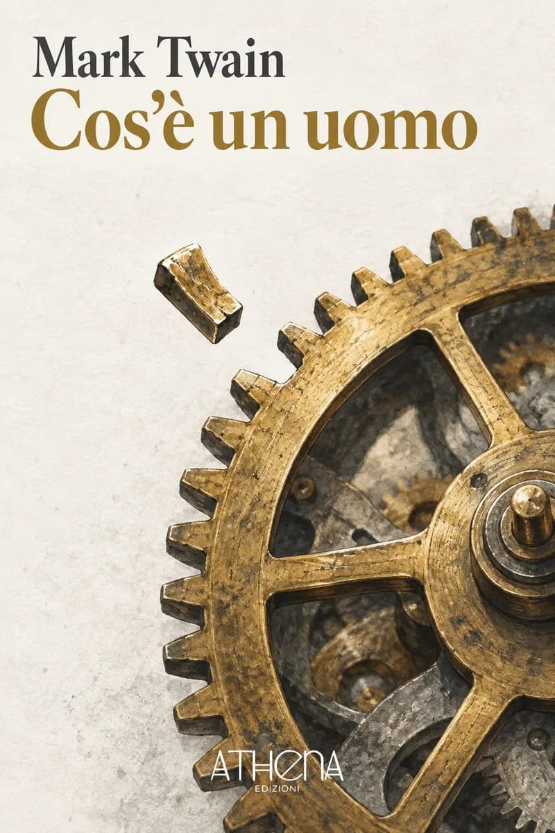 Cos'è un uomo di Mark Twain – copertina Edizioni Athena