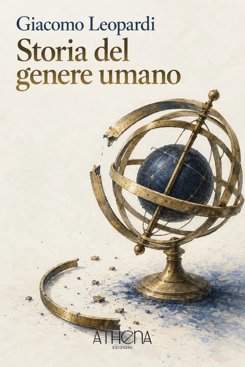 Storia del genere umano di Giacomo Leopardi – copertina Edizioni Athena