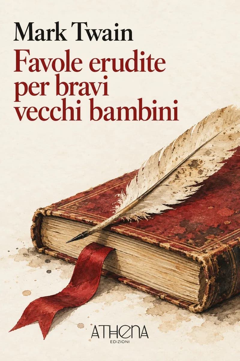 Favole erudite per bravi vecchi bambini di Mark Twain – copertina Edizioni Athena