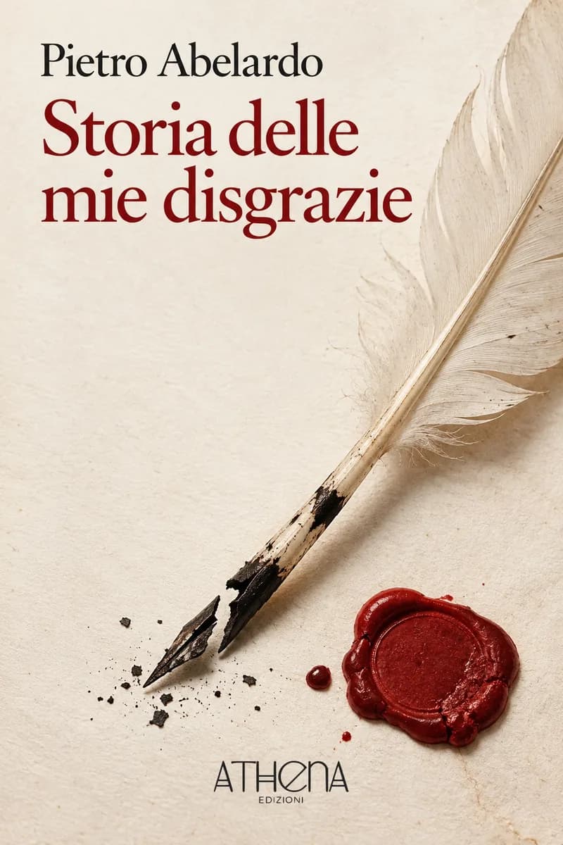 Storia delle mie disgrazie di Pietro Abelardo – copertina Edizioni Athena