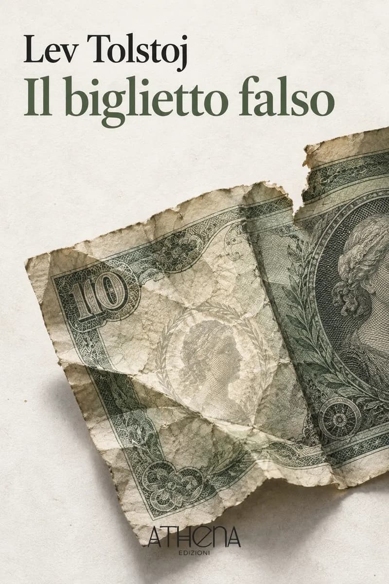 Il biglietto falso di Lev Tolstoj – copertina Edizioni Athena