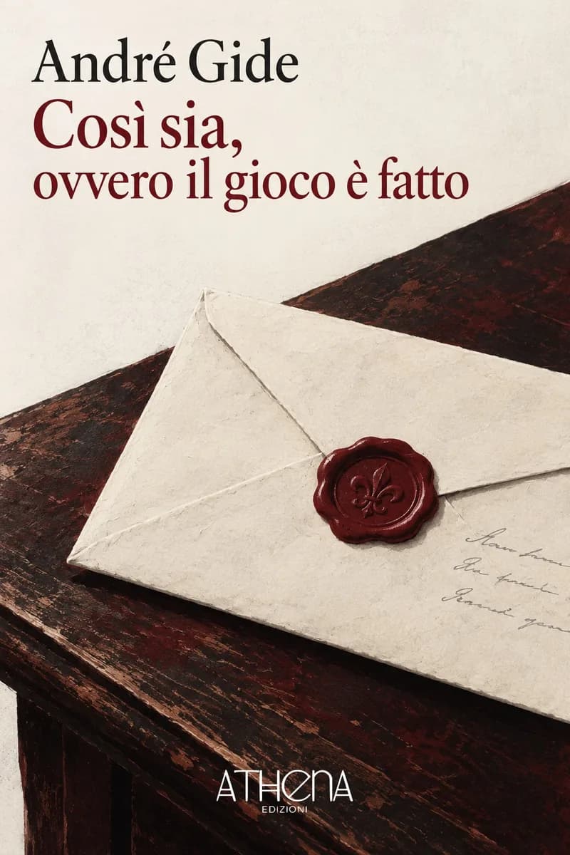 Così sia, ovvero il gioco è fatto di André Gide – copertina Edizioni Athena