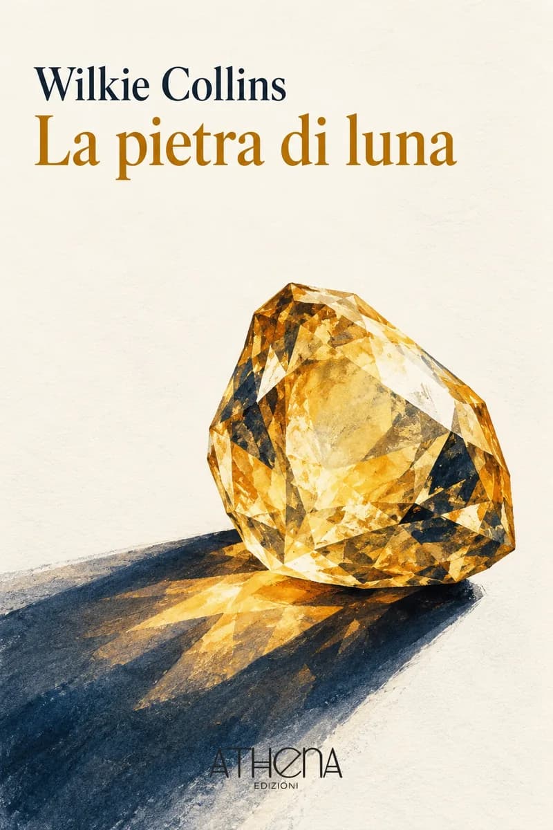 La pietra di luna di Wilkie Collins – copertina Edizioni Athena