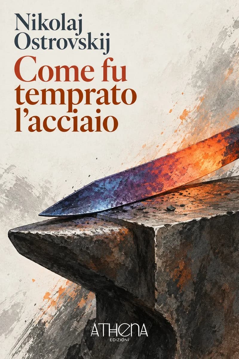 Come fu temprato l'acciaio di Nikolaj Ostrovskij – copertina Edizioni Athena