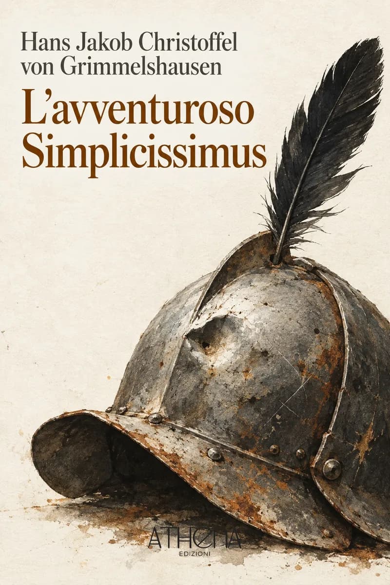 L'avventuroso Simplicissimus di Hans Jakob Christoffel von Grimmelshausen – copertina Edizioni Athena