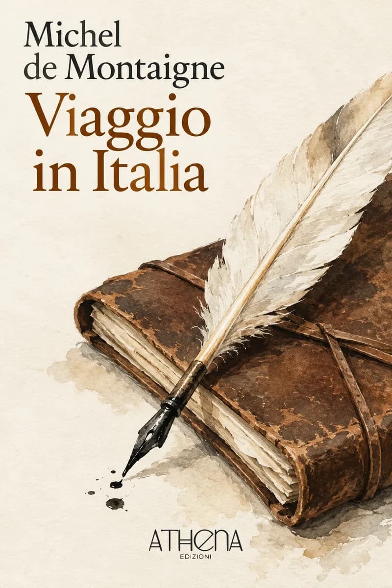 Viaggio in Italia di Michel de Montaigne – copertina Edizioni Athena