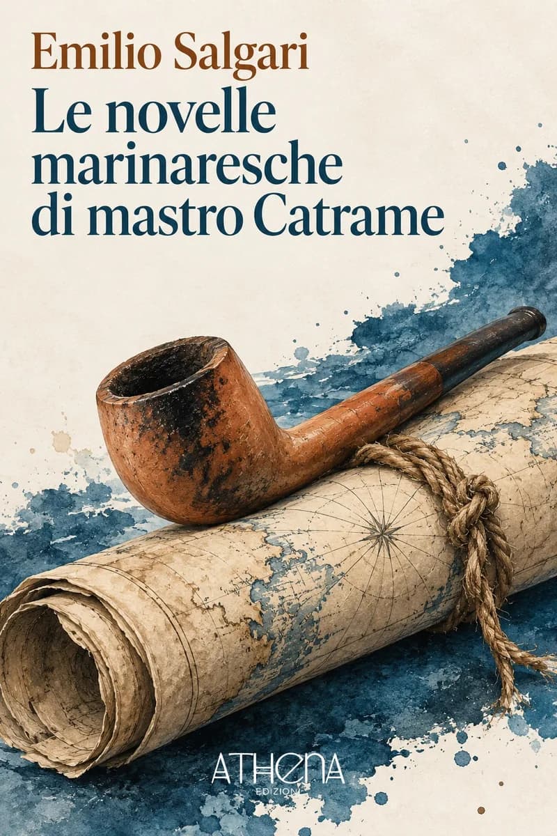 Le novelle marinaresche di mastro Catrame di Emilio Salgari – copertina Edizioni Athena