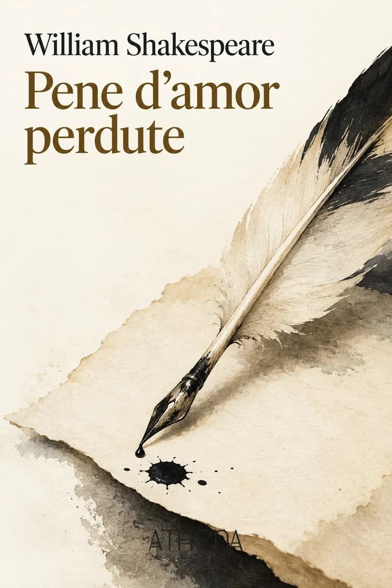 Pene d'amor perdute di William Shakespeare – copertina Edizioni Athena