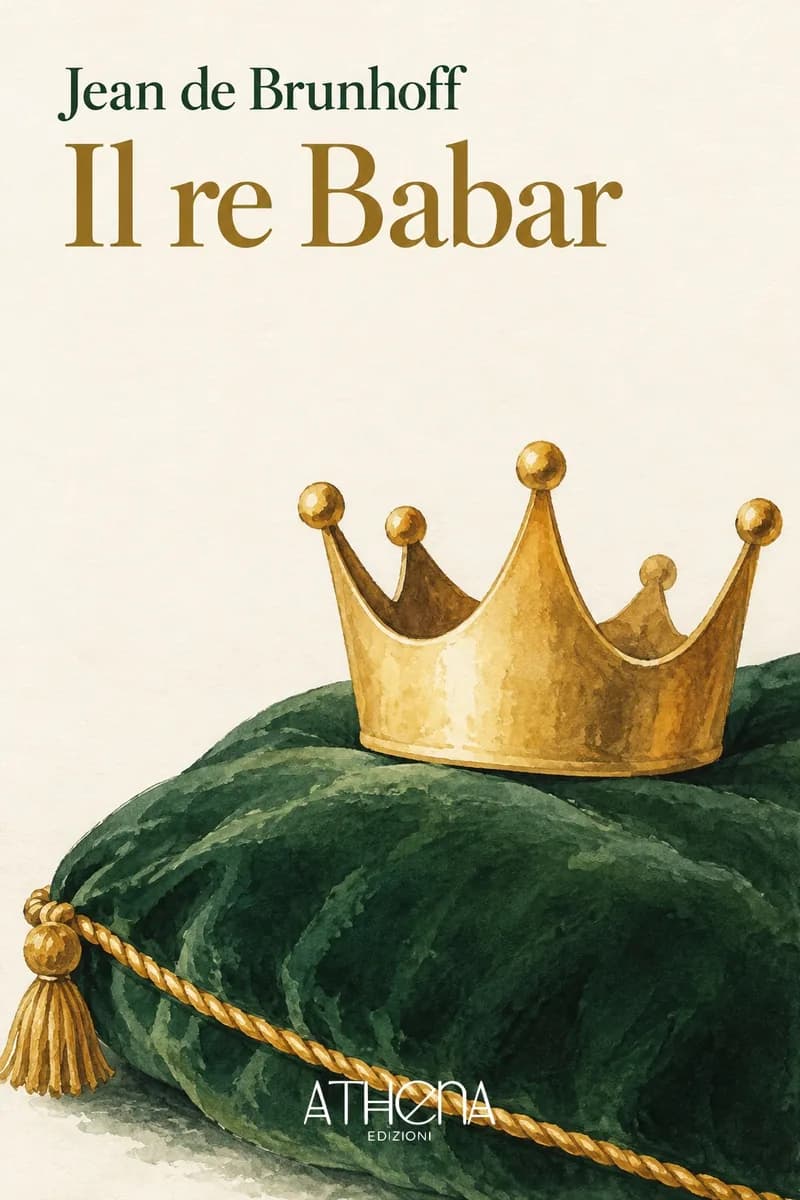 Il re Babar di Jean de Brunhoff – copertina Edizioni Athena