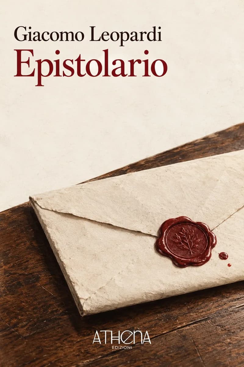 Epistolario di Giacomo Leopardi – copertina Edizioni Athena