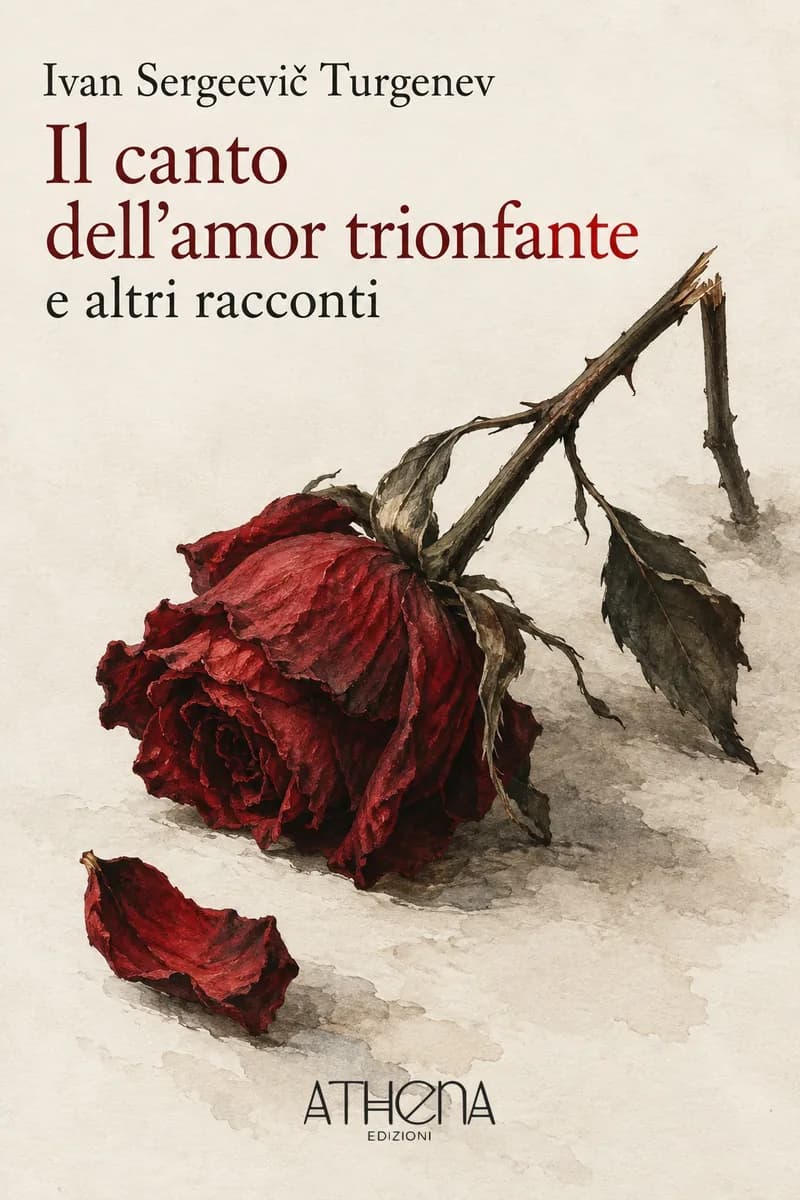 Il canto dell'amor trionfante e altri racconti di Ivan Sergeevič Turgenev – copertina Edizioni Athena