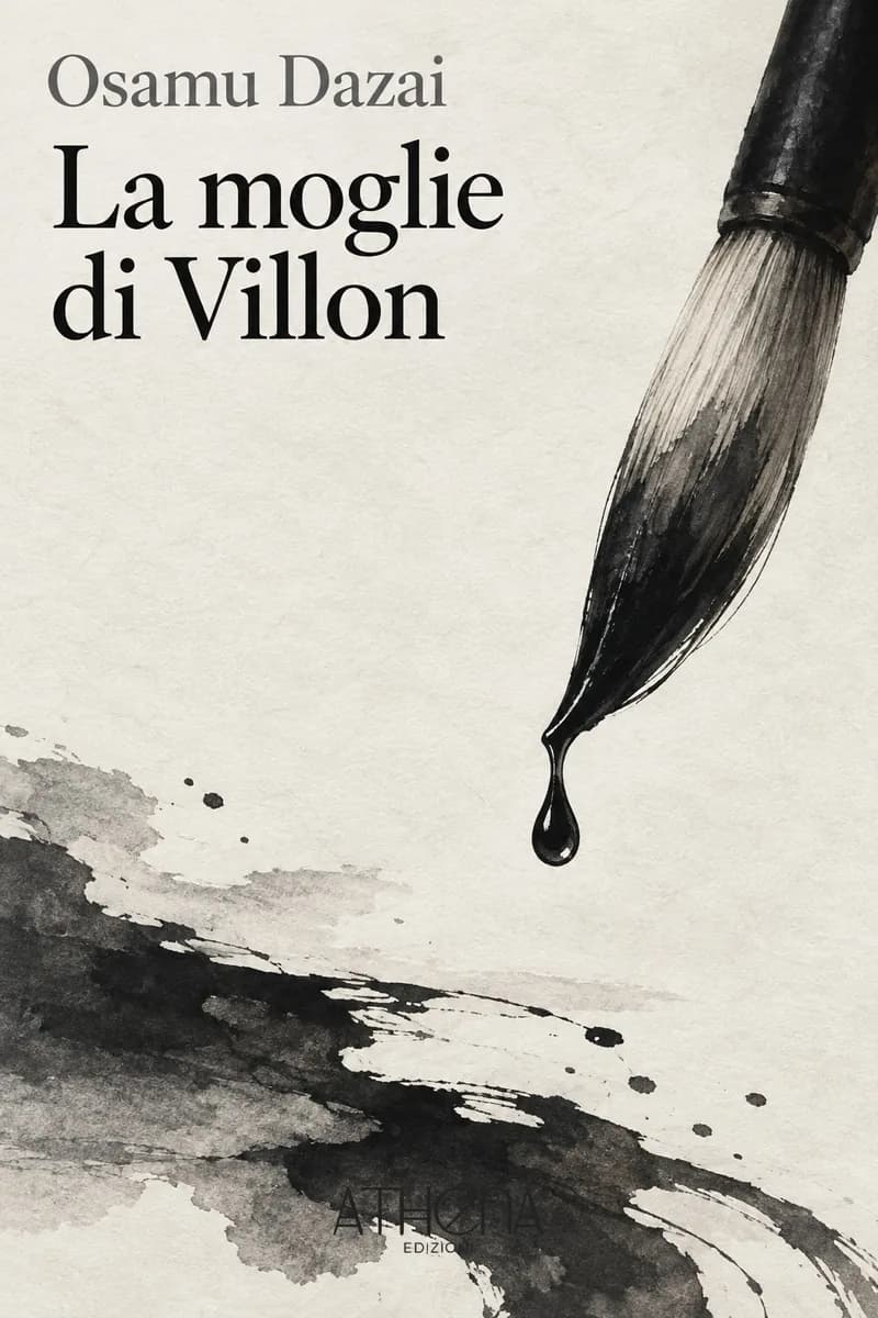 La moglie di Villon di Osamu Dazai – copertina Edizioni Athena