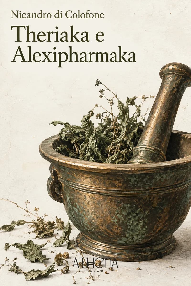Theriaka e Alexipharmaka di Nicandro di Colofone – copertina Edizioni Athena