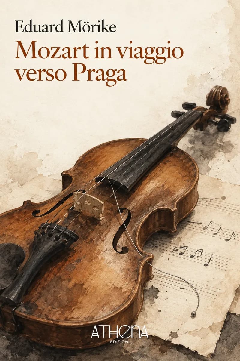 Mozart in viaggio verso Praga di Eduard Mörike – copertina Edizioni Athena