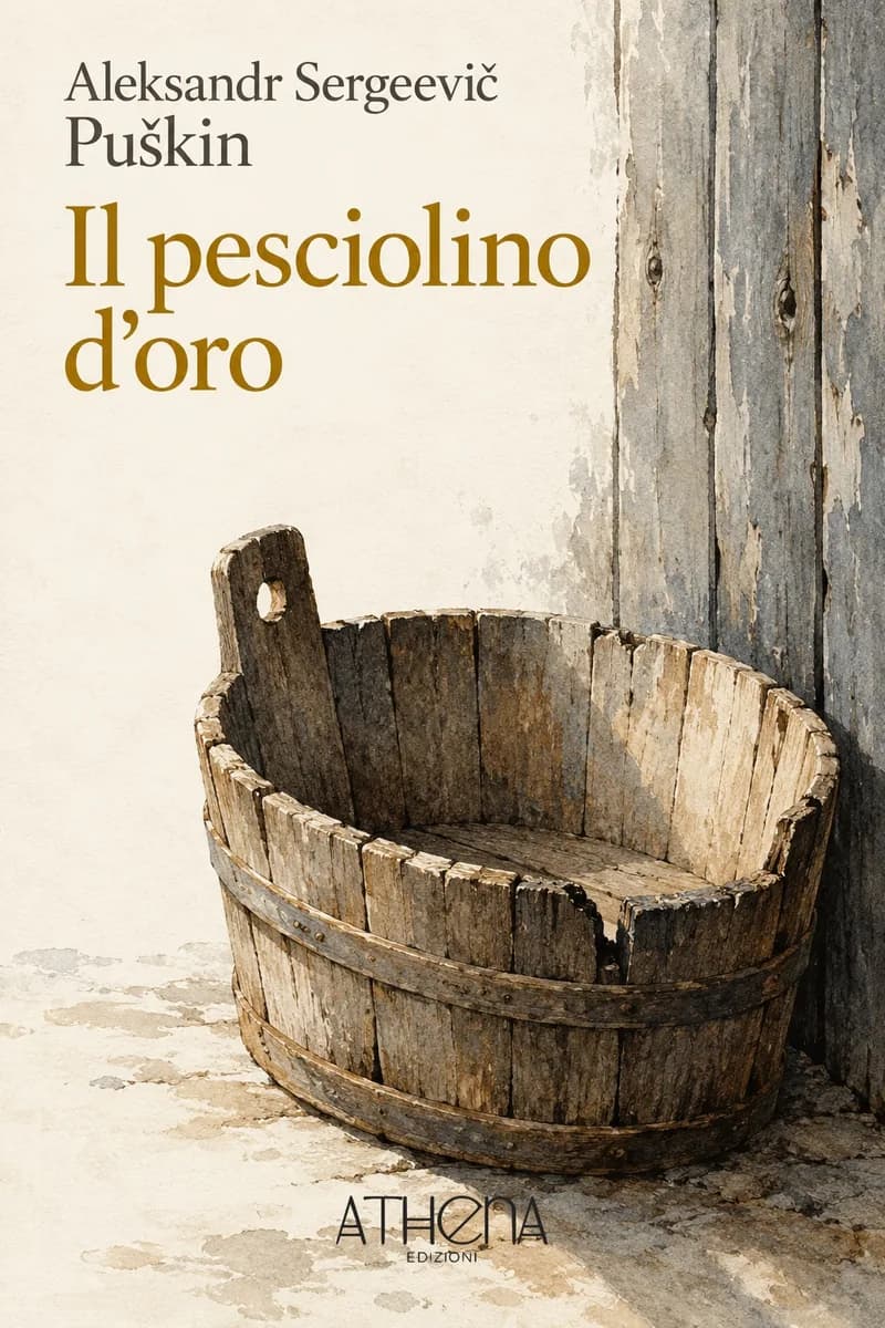 Il pesciolino d'oro di Aleksandr Sergeevič Puškin – copertina Edizioni Athena