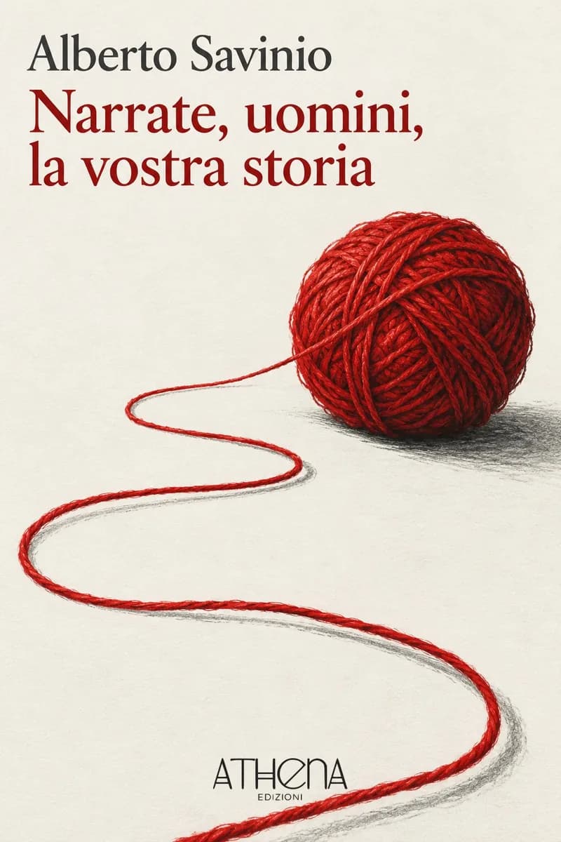 Narrate, uomini, la vostra storia di Alberto Savinio – copertina Edizioni Athena