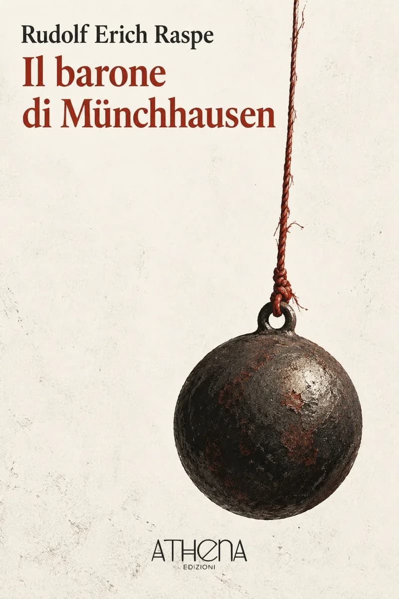 Il barone di Münchhausen di Rudolf Erich Raspe – copertina Edizioni Athena