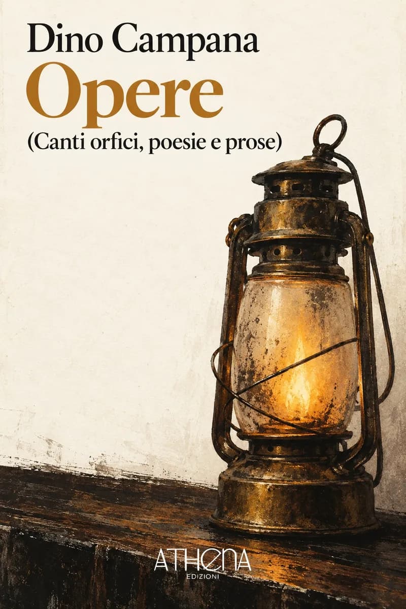 Opere (Canti orfici, poesie e prose) di Dino Campana – copertina Edizioni Athena