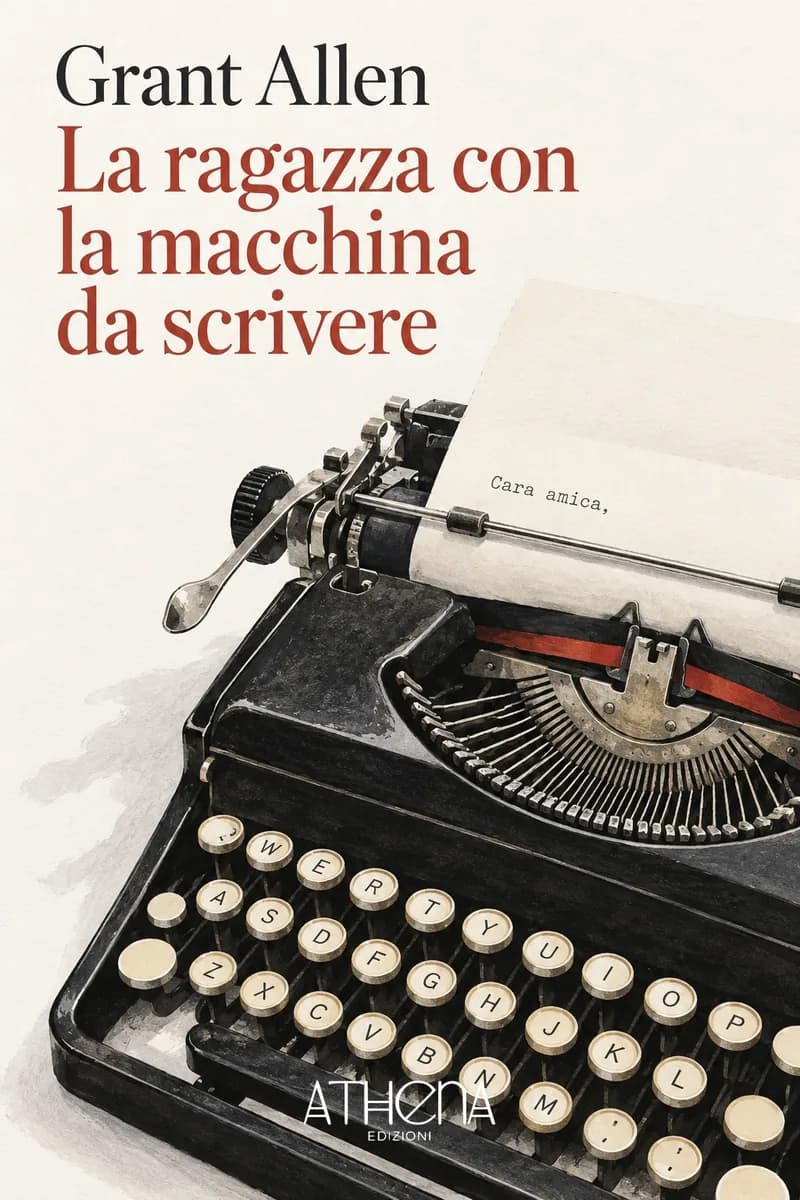 La ragazza con la macchina da scrivere di Grant Allen – copertina Edizioni Athena
