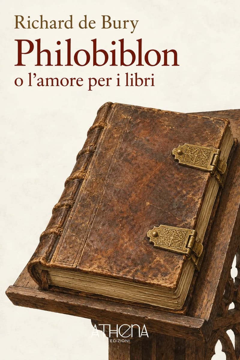 Philobiblon o l'amore per i libri di Richard de Bury – copertina Edizioni Athena
