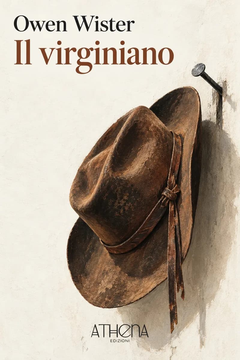 Il virginiano di Owen Wister – copertina Edizioni Athena