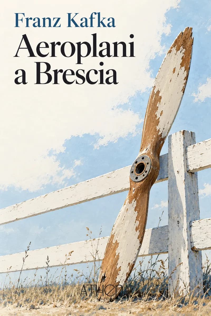 Aeroplani a Brescia di Franz Kafka – copertina Edizioni Athena