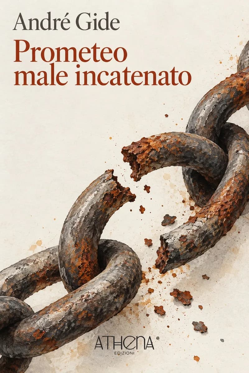 Prometeo male incatenato di André Gide – copertina Edizioni Athena