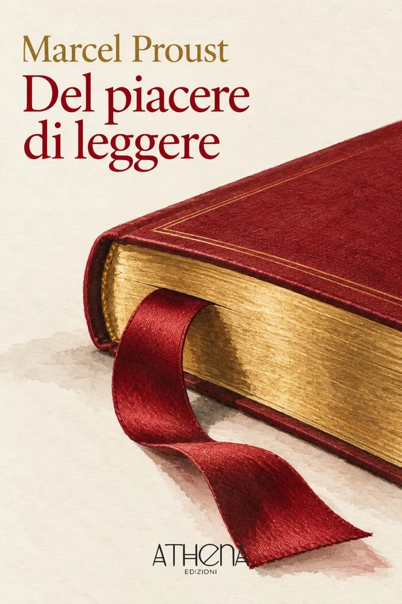 Del piacere di leggere di Marcel Proust – copertina Edizioni Athena