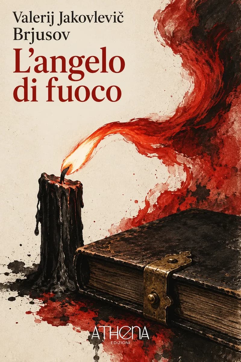 L'angelo di fuoco di Valerij Jakovlevič Brjusov – copertina Edizioni Athena