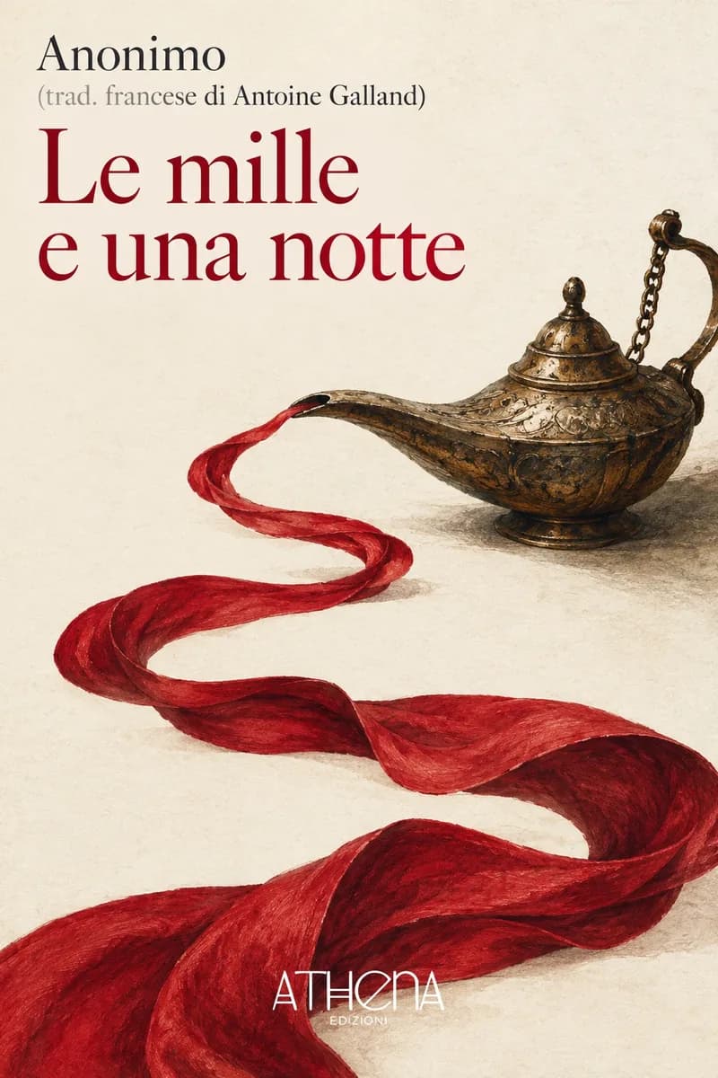 Le mille e una notte di Anonimo (trad. francese di Antoine Galland) – copertina Edizioni Athena