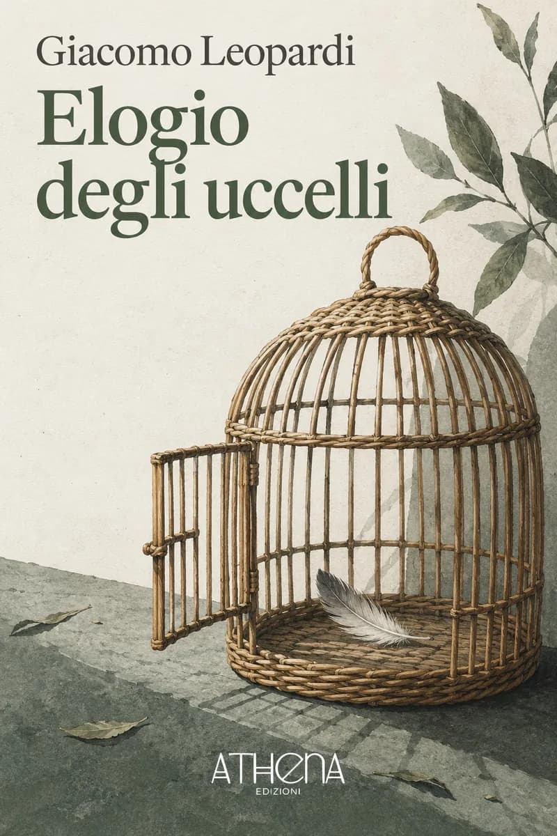 Elogio degli uccelli di Giacomo Leopardi – copertina Edizioni Athena
