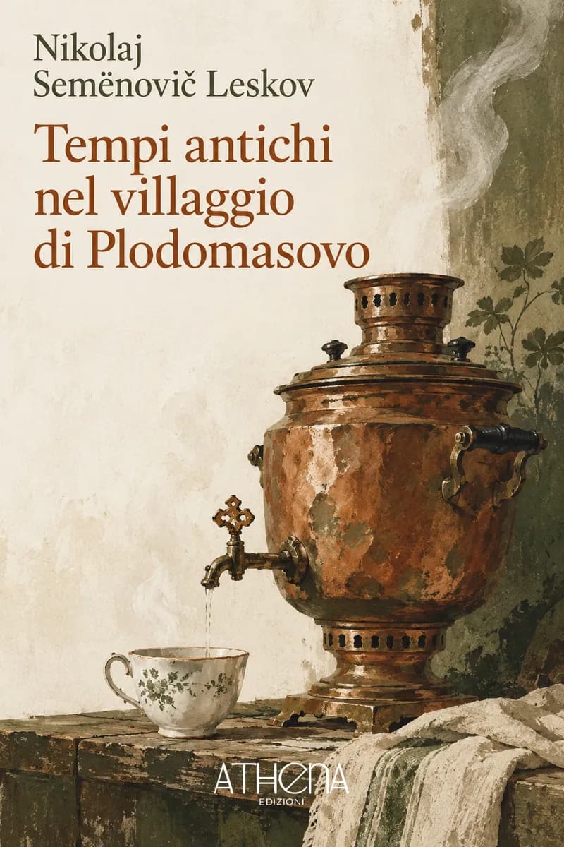 Tempi antichi nel villaggio di Plodomasovo di Nikolaj Semënovič Leskov – copertina Edizioni Athena