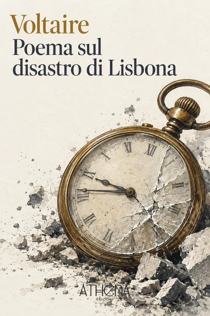 Poema sul disastro di Lisbona di Voltaire – copertina Edizioni Athena