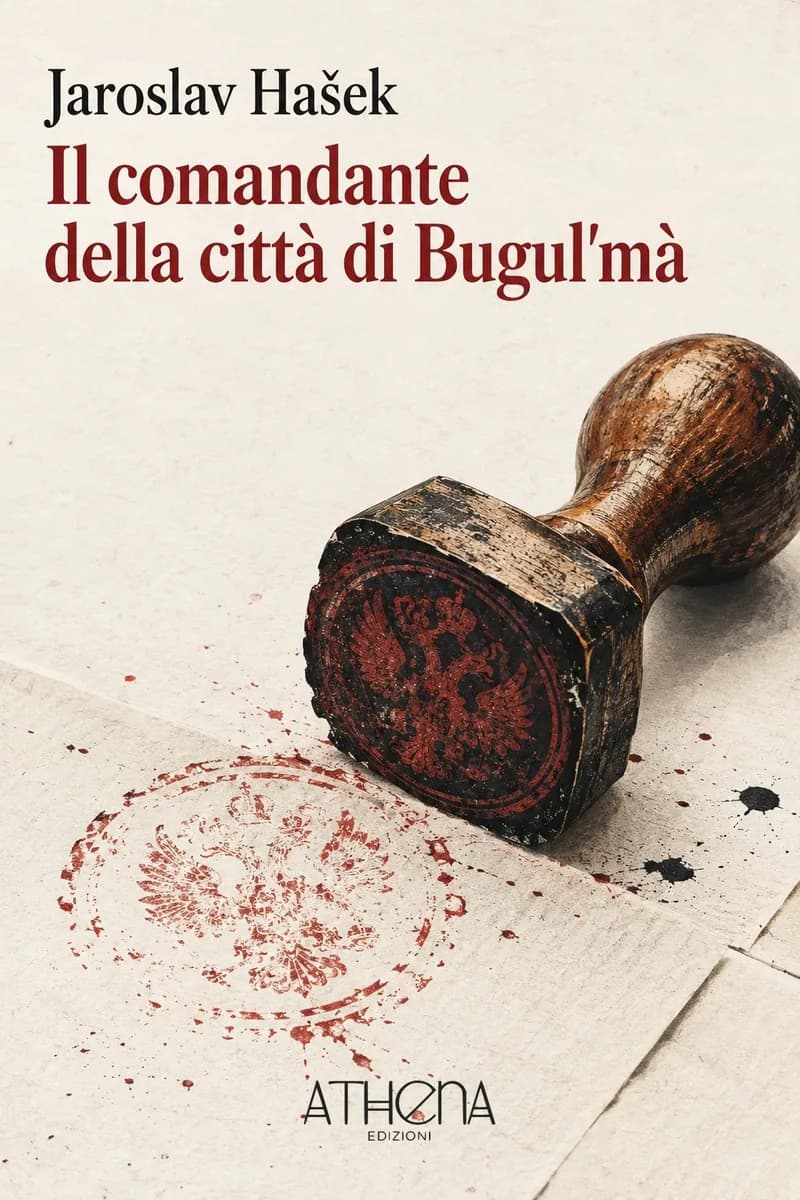 Il comandante della città di Bugul'mà di Jaroslav Hašek – copertina Edizioni Athena