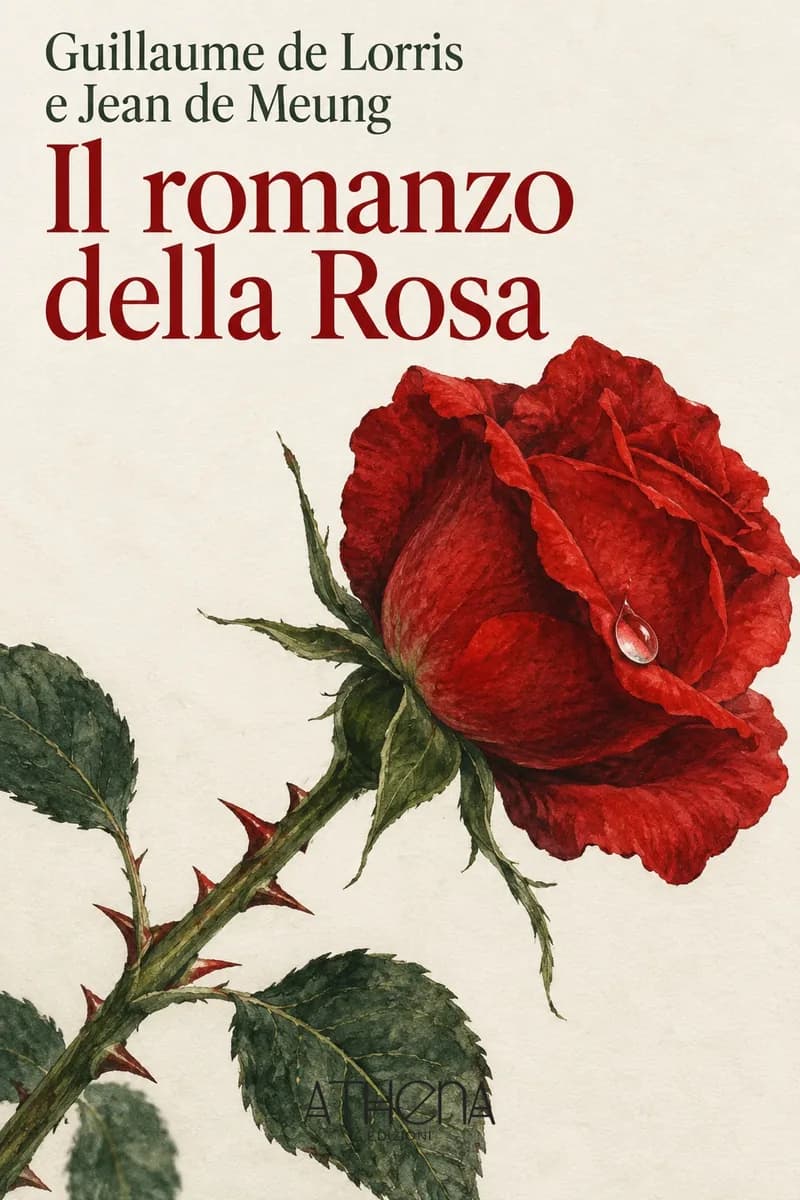 Il romanzo della Rosa di Guillaume de Lorris e Jean de Meung – copertina Edizioni Athena