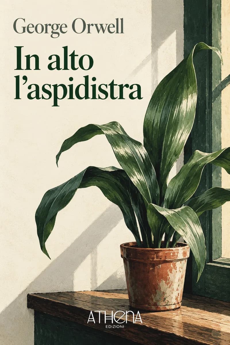 In alto l'aspidistra di George Orwell – copertina Edizioni Athena