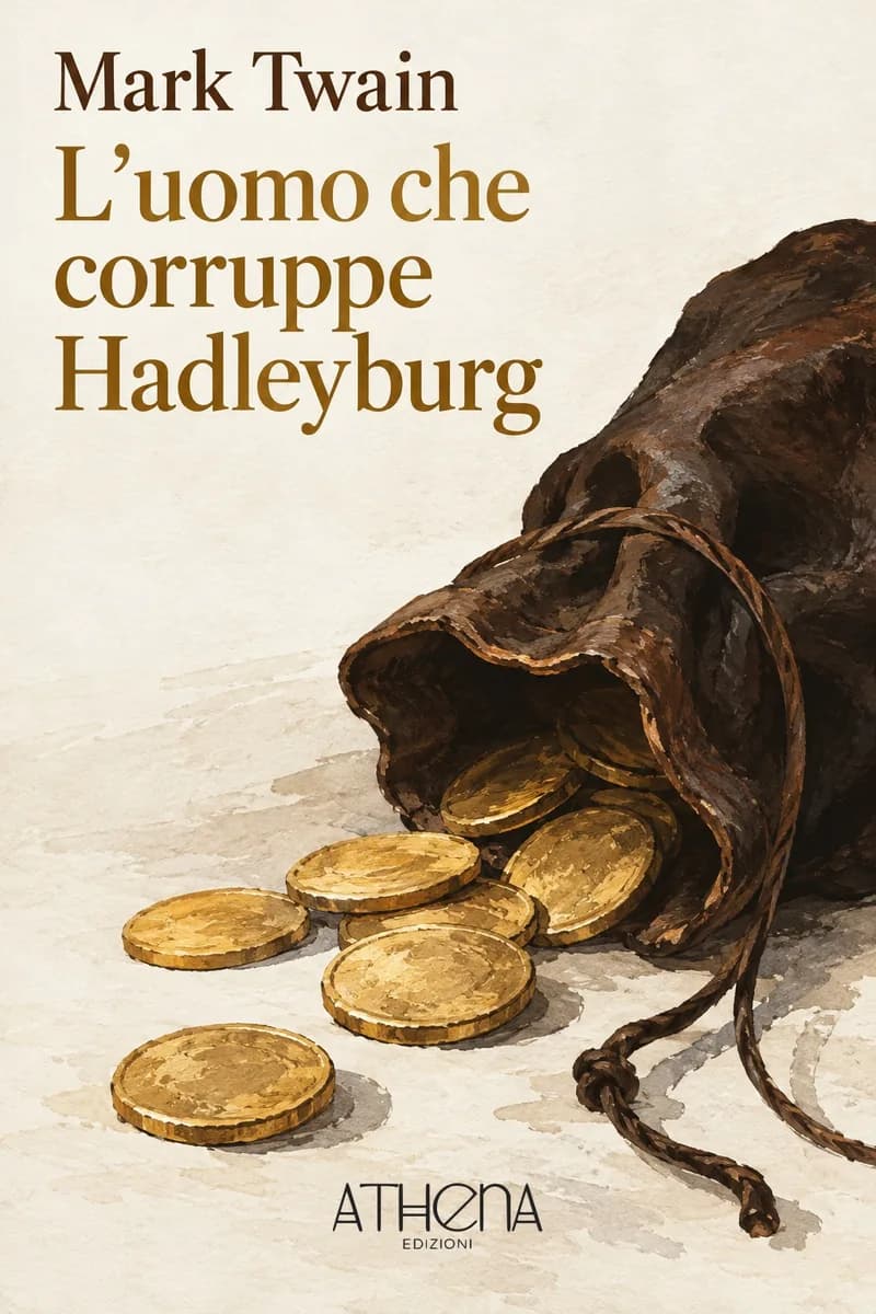 L'uomo che corruppe Hadleyburg di Mark Twain – copertina Edizioni Athena