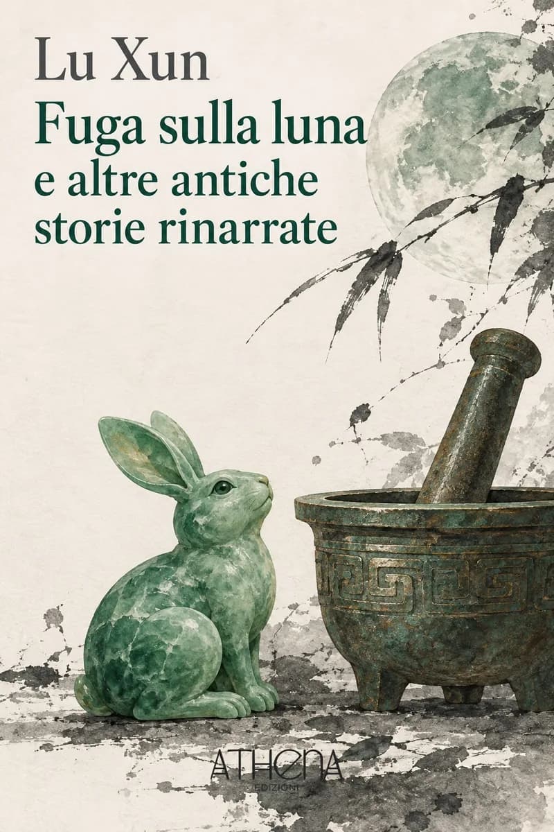 Fuga sulla luna e altre antiche storie rinarrate di Lu Xun – copertina Edizioni Athena